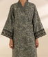 Womens Unstitched Embroidered Green Three Piece Lawn Suit